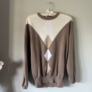 Oversized Plaid Sweater